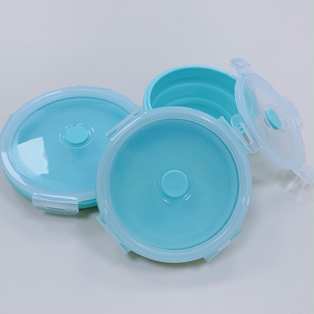 矽膠廚(chú)具(jù)-圓形矽膠折疊碗-定製廠家(jiā)-根(gēn)源 矽膠廚具