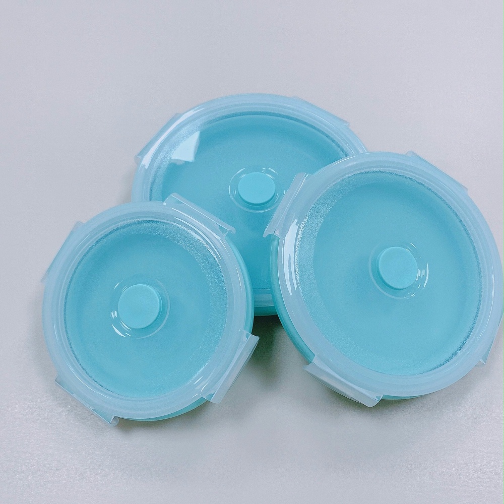 矽膠廚具-圓(yuán)形矽膠折疊碗-定製廠家-伊人在线视频 矽膠廚具