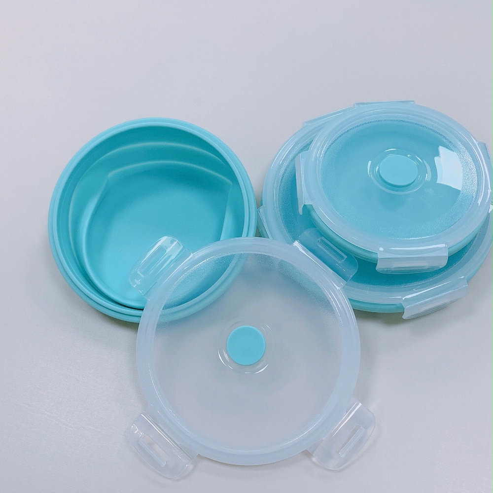 矽膠廚具-圓形矽膠折疊碗-定製廠家-伊人在线视频 矽膠廚具