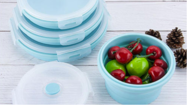 矽膠折（shé）疊碗（wǎn）
