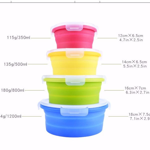 矽膠折疊保鮮盒